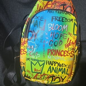 NNT Colorful Graffiti SLING Crossbody Bag